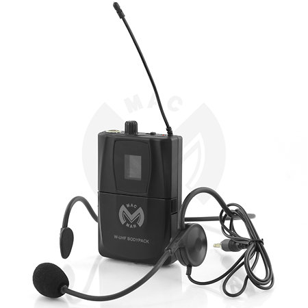 Pack W-UHF Bodypack(la paire) + W-UHF 200 M Mac Mah
