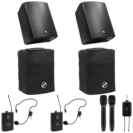 Pack e-GO Max (x2) + Housses (x2) + Micro HF + Micros serre-tête (x2) Elokance