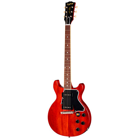 1960 Les Paul Special Double Cut Reissue Cherry Red + Étui Epiphone