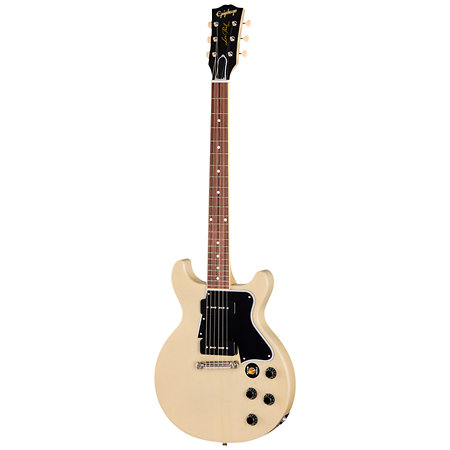 1960 Les Paul Special Double Cut Reissue TV White + Étui Epiphone