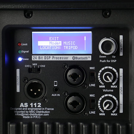 Pack AS 112 (la paire) + AS 815 Sub +  supports d'enceintes Plugger ST180 (la paire) Mac Mah