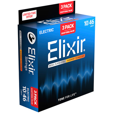 16567 Nickel Plated Steel Pack de 3 Elixir