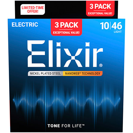 16567 Nickel Plated Steel Pack de 3 Elixir