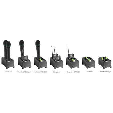 Pack ACT-343 + ACT-32HC Batterie Lithium (lot de 4) + MP-80 (la paire) Mipro