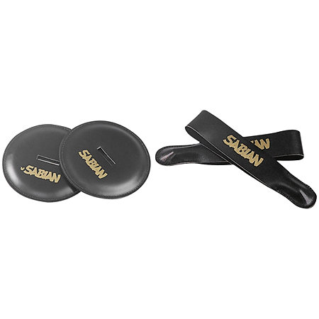 Sabian 61003 Sangles cuir + coussins cuir pour cymbales à main