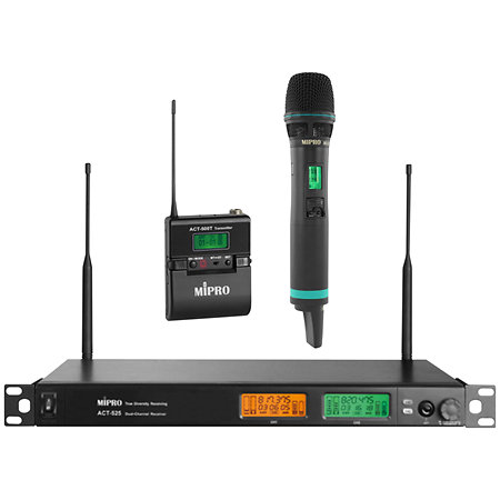 Mipro Pack ACT-525 + ACT-500T Batterie Lithium + Micro Main ACT-500H