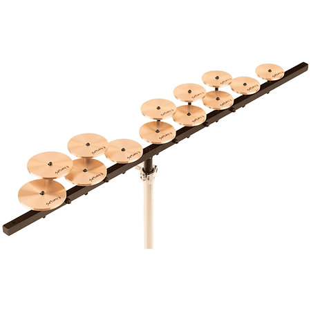 Sabian 50403HB Set de crotales aigües avec mounting bar et stand