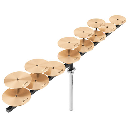 Sabian 50403LB Set de crotales graves avec mounting bar et stand