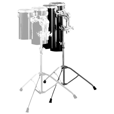 Pearl ALX1821-103 Set rocket toms 6" x 18" et 6" x 21" noir + stand