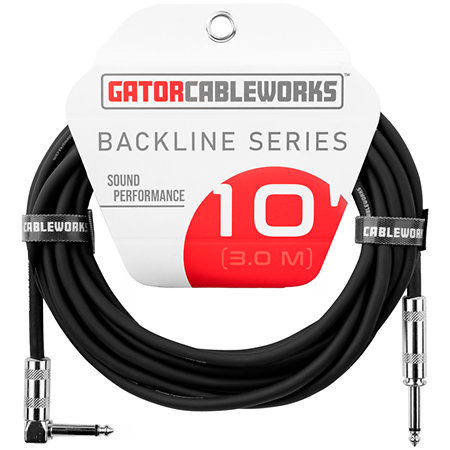 Gator Cableworks GCWB INS 10RA Backline Droit/Coudé 3 m
