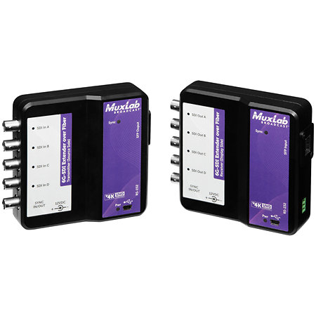 MuxLab 500732 SM40 Extendeur 6G-SDI sur fibre SM 40 km