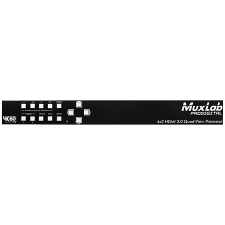 MuxLab 500446 4x2 Processeur HDMI 2.0 Quad-View