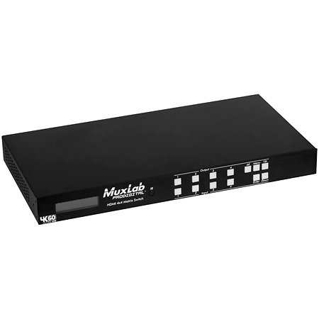 MuxLab 500444 HDMI 4x4 Matrix Switch 4K/60