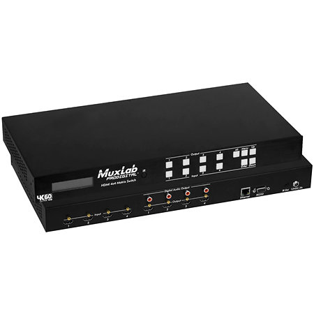 500444 HDMI 4x4 Matrix Switch 4K/60 MuxLab