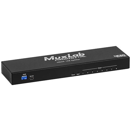 500427 HDMI 1x8 Splitter 4K60 MuxLab