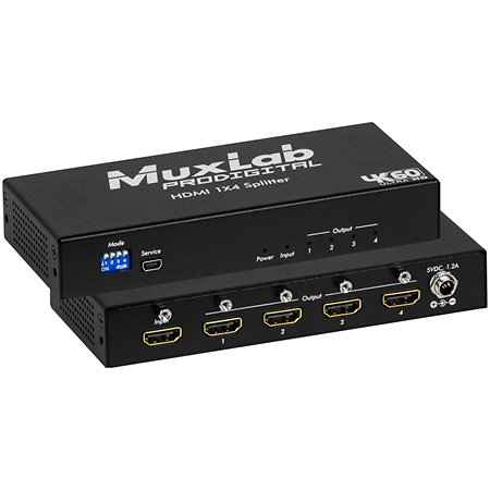 MuxLab 500426 HDMI 1x4 Splitter 4K60