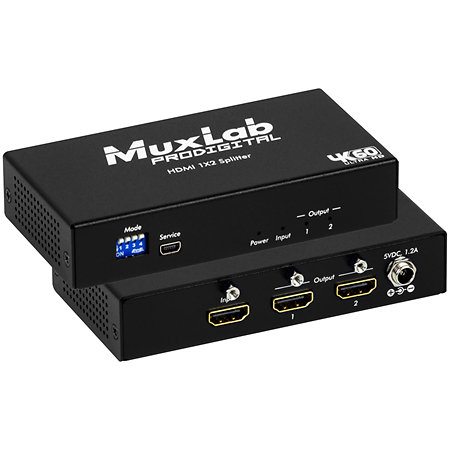 MuxLab 500425 HDMI 1x2 Splitter 4K60