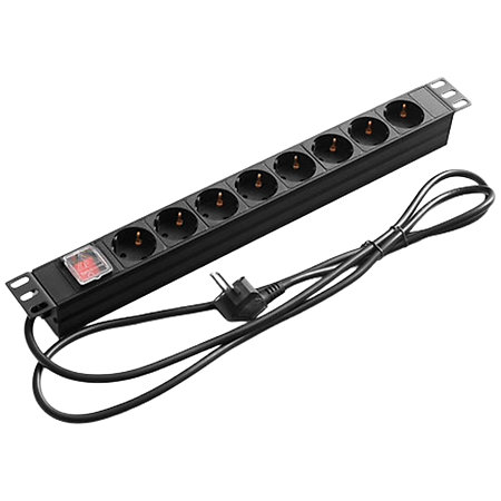 NorStone Barre d’alimentation avec interrupteur (8 prises SCHUKO EU)