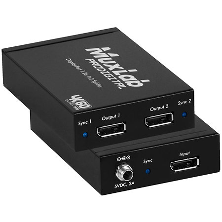 MuxLab 500505 DisplayPort 1.2a 1x2 Splitter SST
