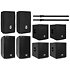 Pack AS 108 (x2) + AS 812 Sub (x2) + Housses + Tube de couplage Mac Mah