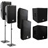 Pack AS 112 (la paire) + AS 815 Sub + housses et supports d'enceintes ST180 (la paire) Mac Mah