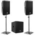 Pack AS 115 (la paire) + AS 818 Sub + supports d'enceintes Plugger ST180 (la paire) Mac Mah