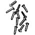 61010-12 Rivets de cymbale (Sachet de 12) Sabian