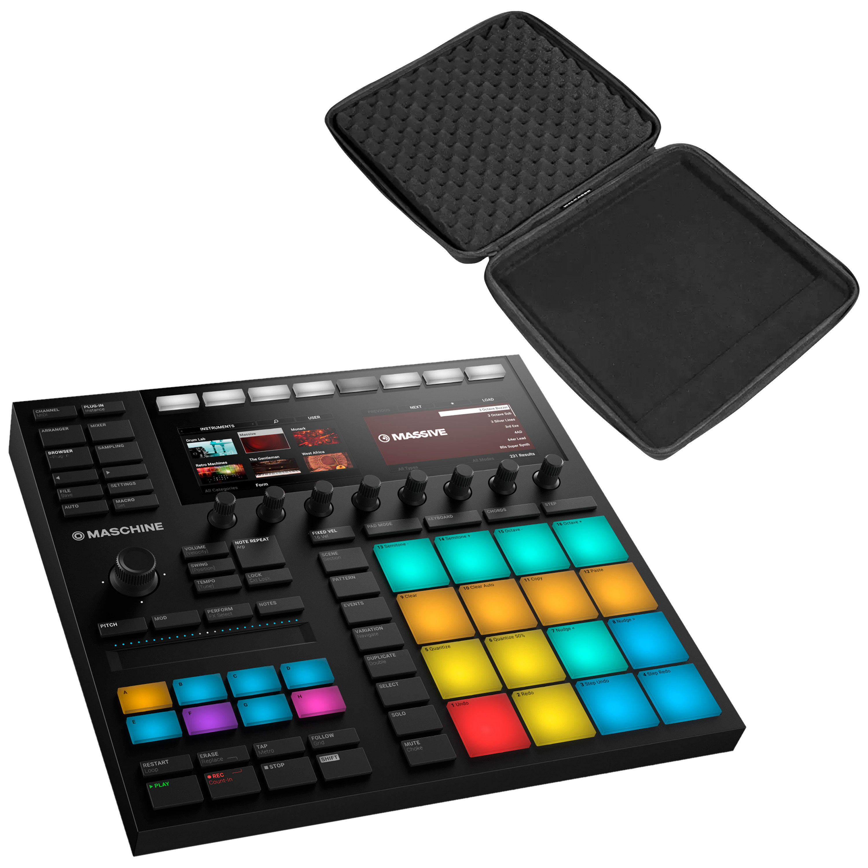 Native Instruments Pack Maschine MK3 + Étui EVA - DAW Controllers ...