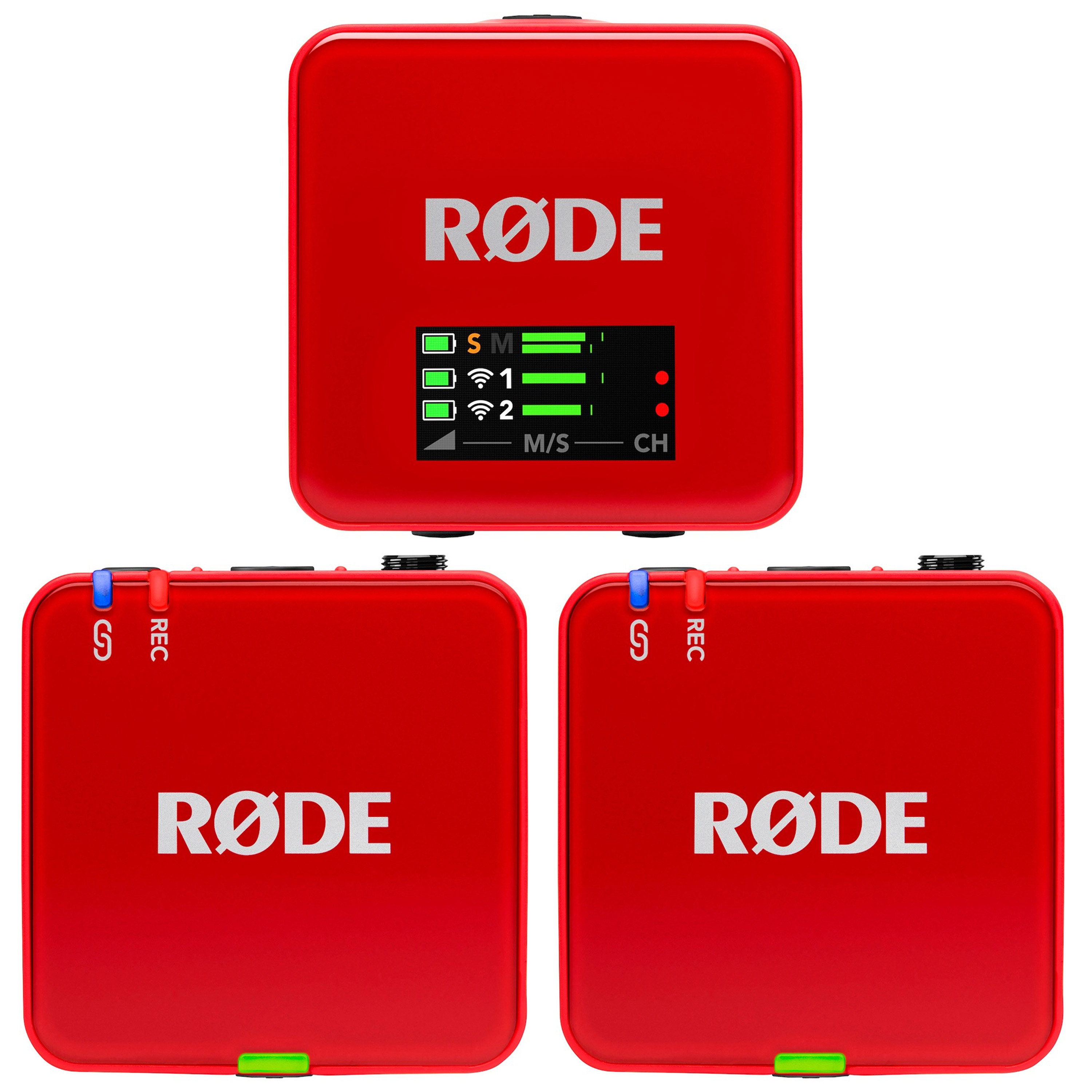 Wigogen3 Rode Rode Wireless GO Gen 3 Red - Sets podcast & broadcast SonoVente.com