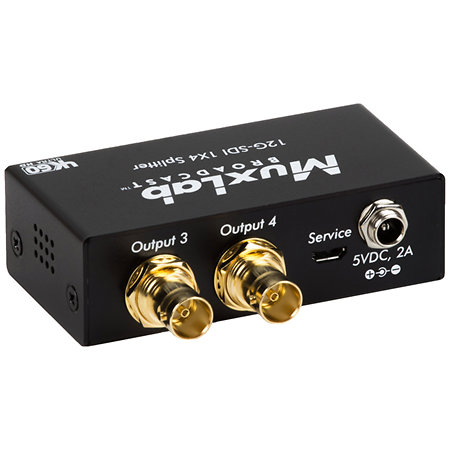 500727 12G-SDI 1x4 Splitter 4K/60 MuxLab