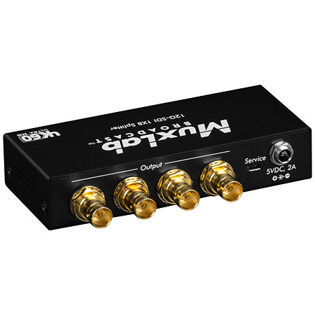 MuxLab 500728 12G-SDI 1x8 Splitter 4K/60