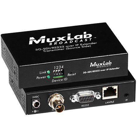 MuxLab 500756 TX Émetteur 3G-SDI et RS232 sur IP PoE