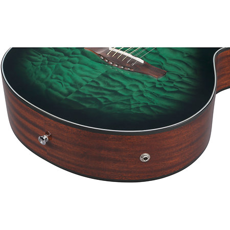 Ibanez AEWC16QA-TEH Transparent Emerald Burst
