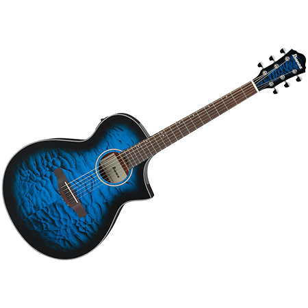 Ibanez AEWC16QA-TLH Transparent Blue Sunburst