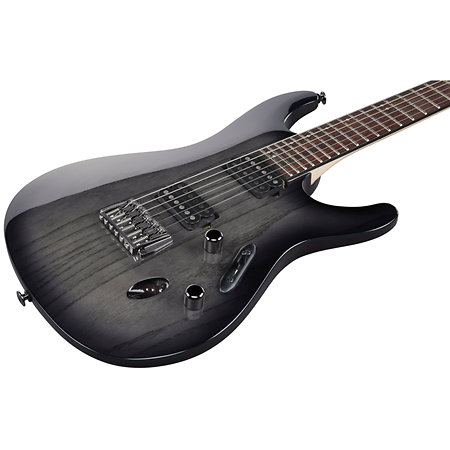 S6621AH-TGB S Prestige Transparent Gray Burst + étui Ibanez