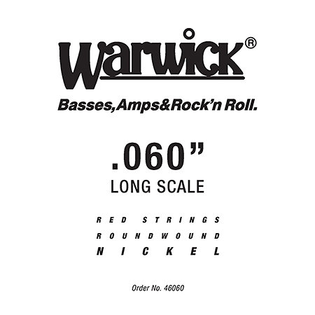 Warwick 46060 Red Strings Nickel Steel .060