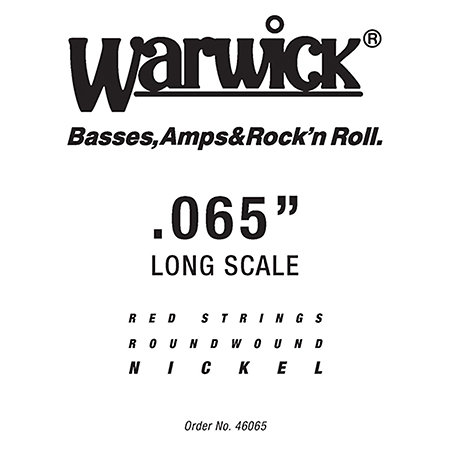 Warwick 46065 Red String Nickel Steel .065
