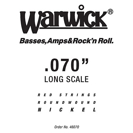 Warwick 46070 Red Strings Nickel Steel .070