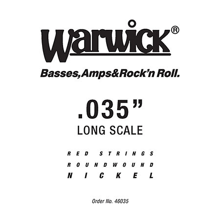 Warwick 46035 Red Strings Nickel Steel .035