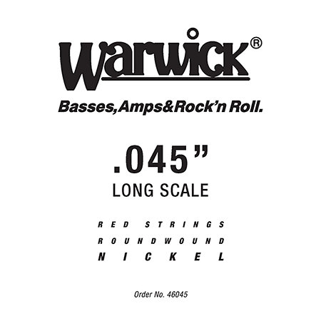 Warwick 46045 Red Strings Nickel Steel .045