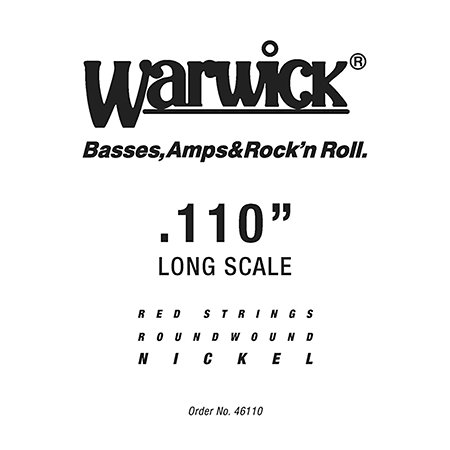 Warwick 46110 Red Strings Nickel Steel .110