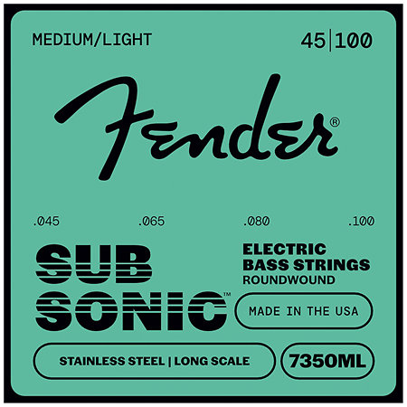 Fender SubSonic 7350 Stainless Roundwound Bass Strings 45-100