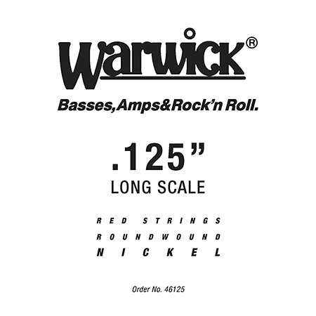 Warwick 46125 Red Strings Nickel Steel .125