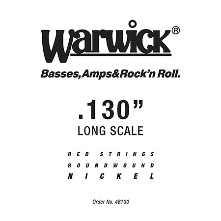 Warwick 46130 Red Strings Nickel Steel .130