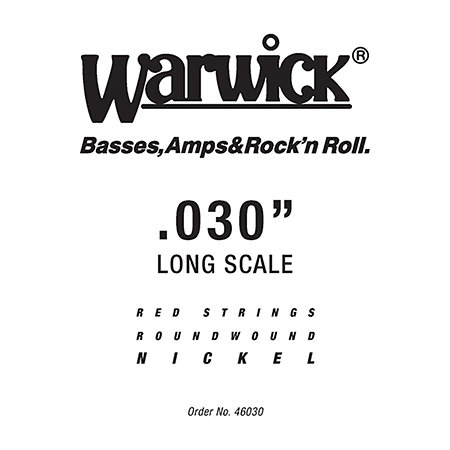 Warwick 46030 Red Strings Nickel Steel .030