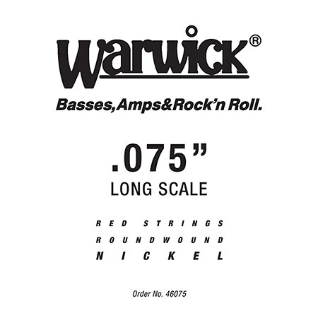 Warwick 46075 Red Strings Nickel Steel .075