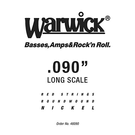 Warwick 46090 Red Strings Nickel Steel .090