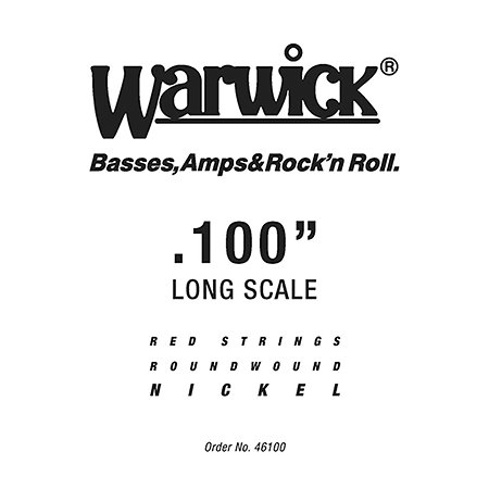 Warwick 46100 Red Strings Nickel Steel .100