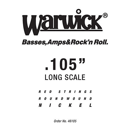 Warwick 46105 Red Strings Nickel Steel .105