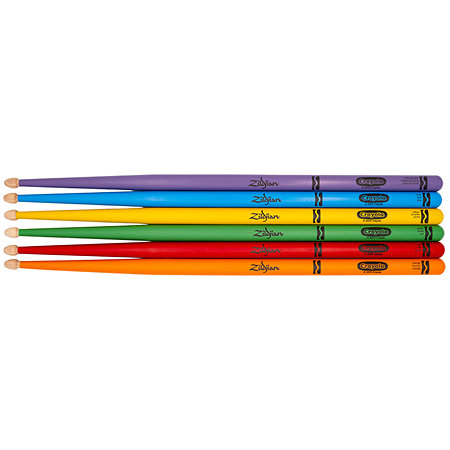 ZKIDS Crayola Baguettes enfant (lot de 6) + Pad Zildjian
